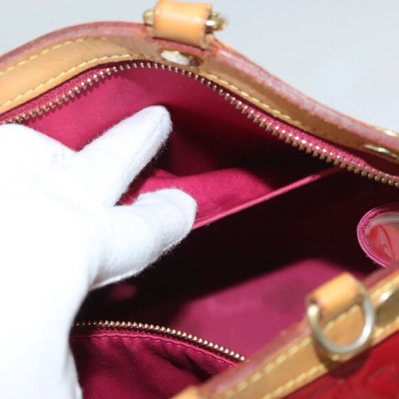 LOUIS VUITTON Monogram Vernis Blair MM Hand Bag Rose Indian M91798 Auth 132578 - Picture 13 of 16